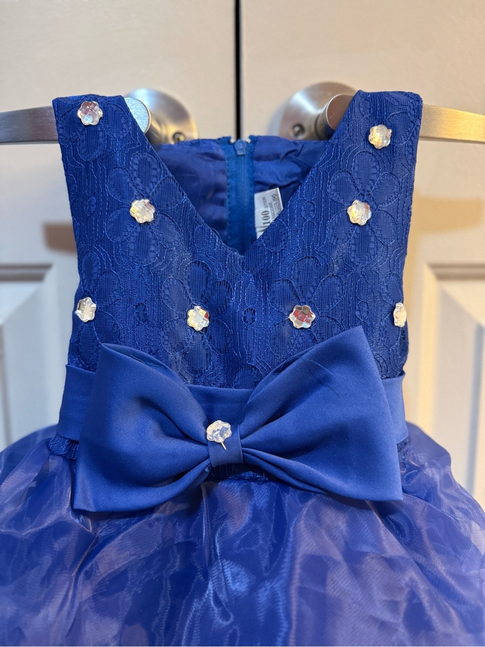 Royal Blue Girl Dress - Picture 2 of 5